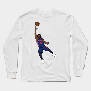 Derrick Rose NBA Detroit Pistons Long Sleeve T-Shirt